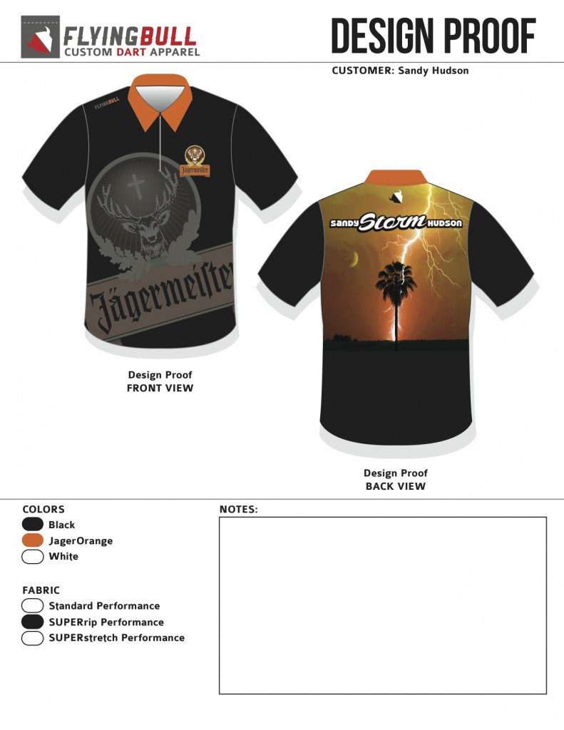 Sandy Hudson - Jagermeister Dart Shirt Concept